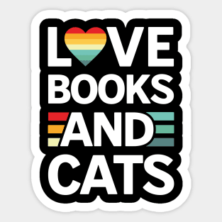 Books And Cats Sticker